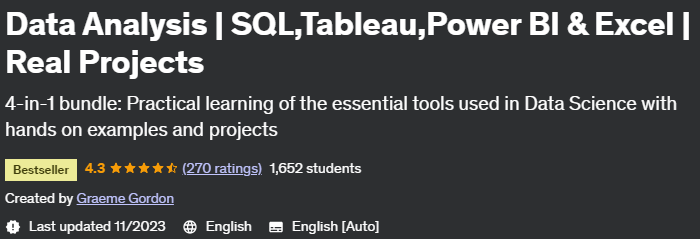 Data Analysis _ SQL, Tableau, Power BI & Excel _ Real Projects