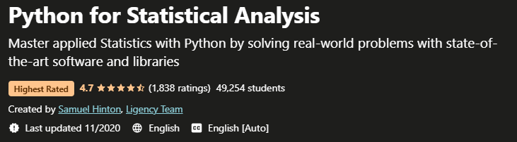 Python for Statistical Analysis