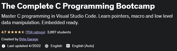 The Complete C Programming Bootcamp
