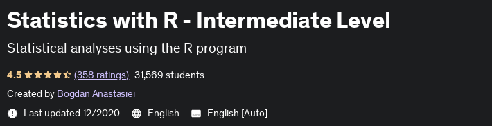 Statistics with R - Intermediate Level