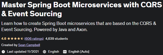 Master Spring Boot Microservices with CQRS & Event Sourcing