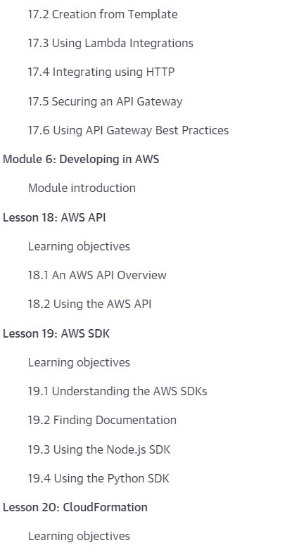 Hands-on Development in AWS 