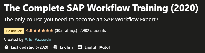 The Complete SAP Workflow Training 2020