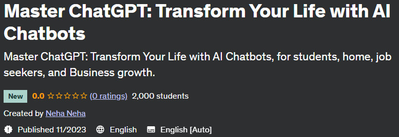 Master ChatGPT: Transform Your Life with AI Chatbots 