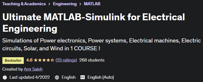 Ultimate MATLAB-Simulink for Electrical Engineering