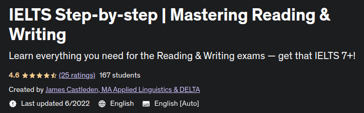 IELTS Step-by-step |  Mastering Reading & Writing