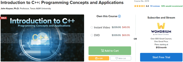 Introduction to C++: Programming Concepts and Applications