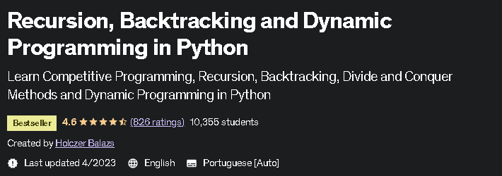 Recursion, Backtracking and Dynamic Programming in Python