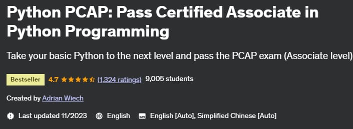 Python PCAP_ Pass Certified Associate in Python Programming