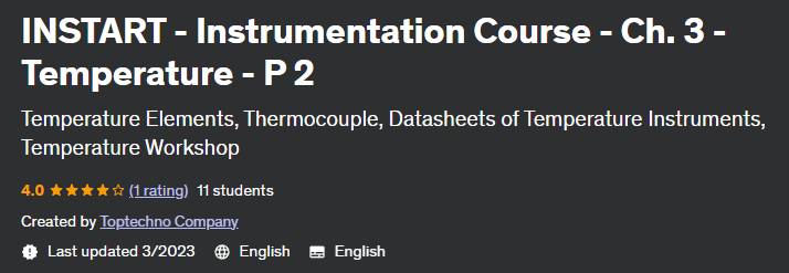 Instart - Instrumentation Course - Ch.  3 - Temperature - P 2