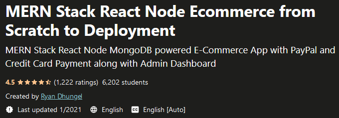 MERN Stack React Node Ecommerce from Scratch to Deployment