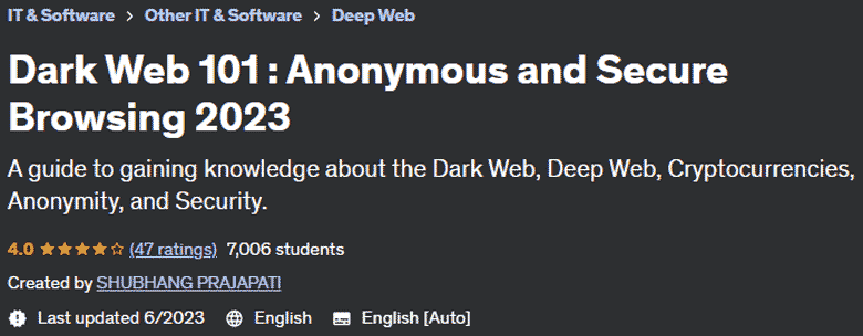 Dark Web 101: Anonymous and Secure Browsing 2023