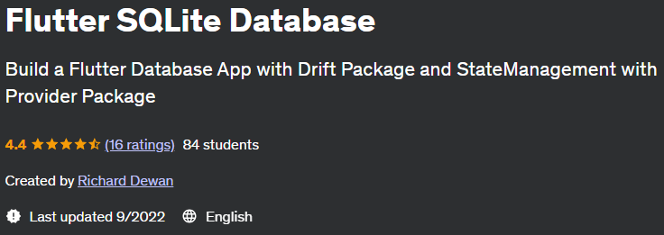 Flutter SQLite Database