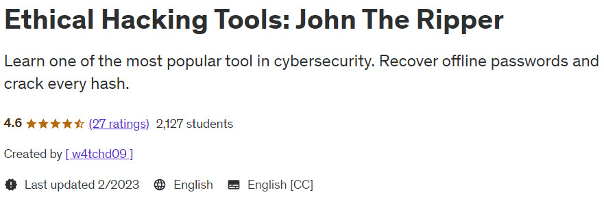 Ethical Hacking Tools: John The Ripper