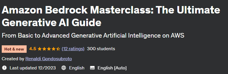 Amazon Bedrock Masterclass The Ultimate Generative AI Guide 