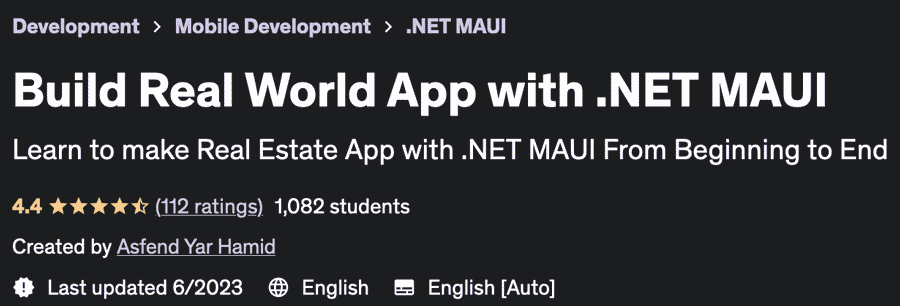 Build Real World App with .NET MAUI