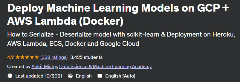 Deploy Machine Learning Models on GCP + AWS Lambda (Docker)