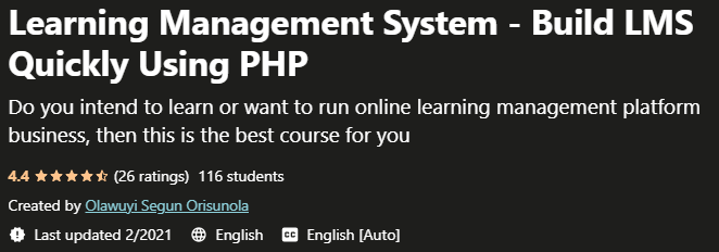 Learning Management System Build LMS Quickly Using PHP