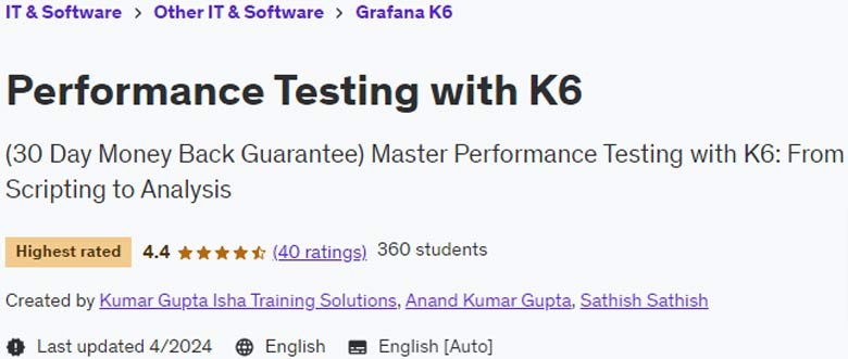 Performance testing with K6