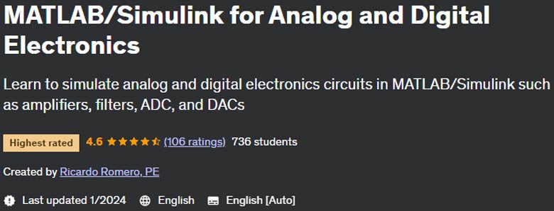 MATLAB/Simulink for Analog and Digital Electronics