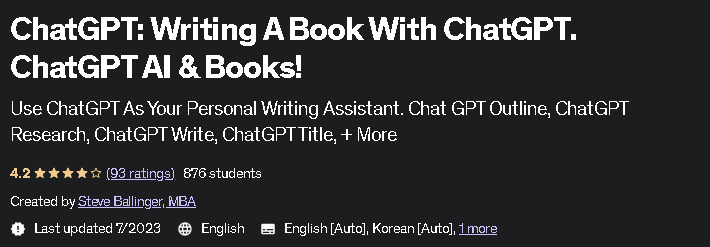 ChatGPT_ Writing A Book With ChatGPT.  ChatGPT AI & Books!