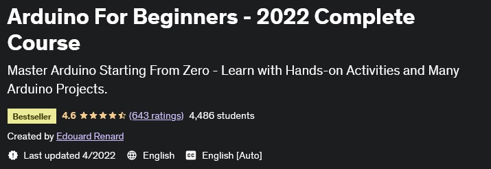 Arduino For Beginners - 2022 Complete Course