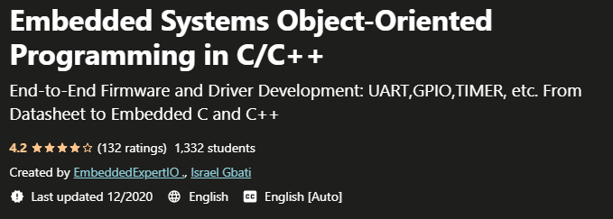 Embedded Systems Object-Oriented Programming in C Cpp