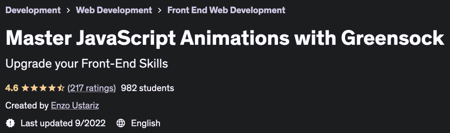 Master JavaScript Animations with Greensock