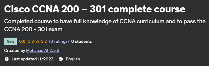 Cisco CCNA 200-301 complete course 