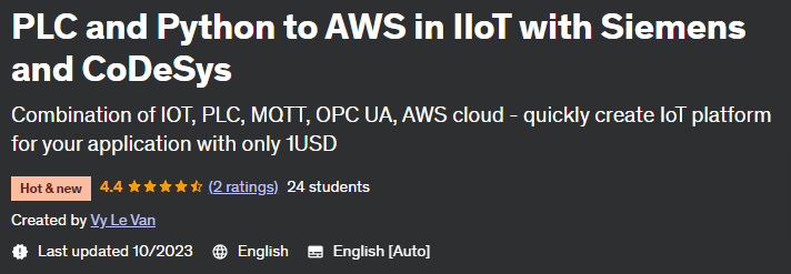 PLC to AWS IOT and AWS EC2 in IIOT