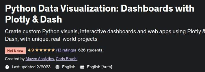 Python Data Visualization: Dashboards with Plotly & Dash