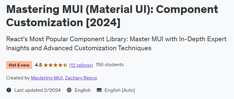 Mastering MUI (Material UI): Component Customization