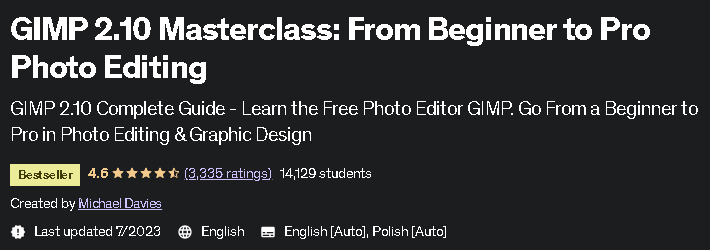 GIMP 2.10 Masterclass_ From Beginner to Pro Photo Editing