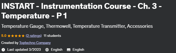 Instart - Instrumentation Course - Ch.  3 - Temperature - P 1