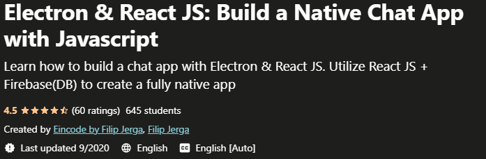 Electron React JS Build a Native Chat App with Javascript