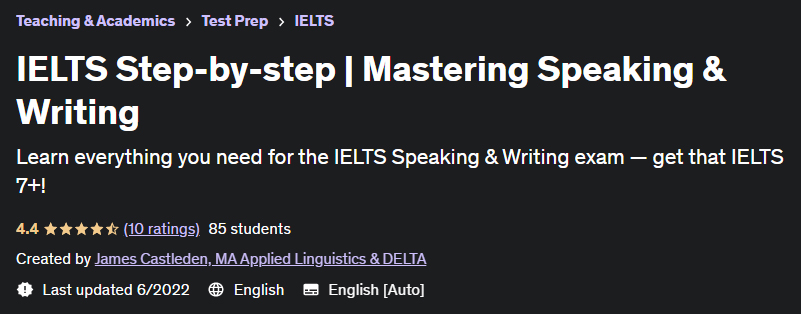 IELTS Step-by-step |  Mastering Speaking & Writing