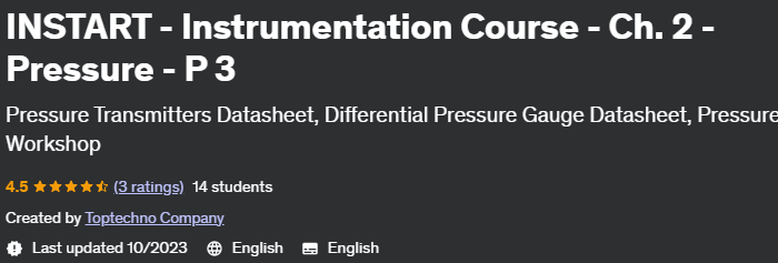 Instart - Instrumentation Course - Ch.  2 - Pressure - P 3