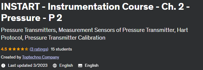 Instart - Instrumentation Course - Ch.  2 - Pressure - P 2