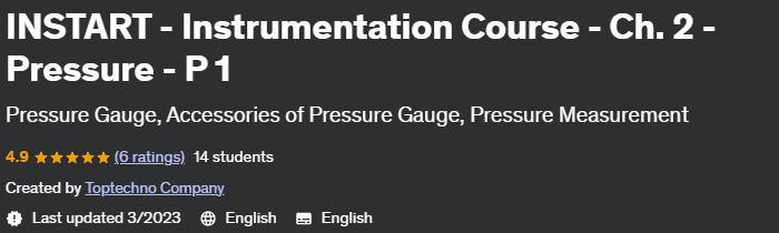 Instart - Instrumentation Course - Ch.  2 - Pressure - P 1