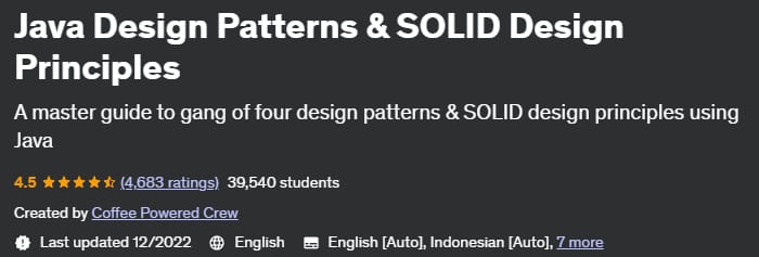 Java Design Patterns & SOLID Design Principles