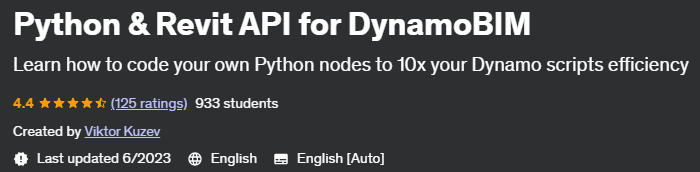 Python & Revit API for DynamoBIM