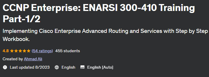 CCNP Enterprise: ENARSI 300-410 Training Part-1/2