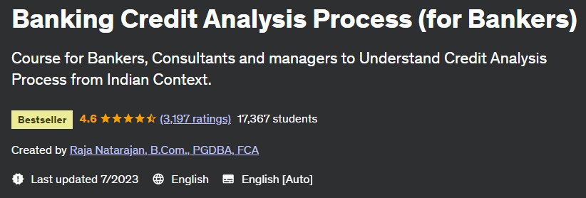 Banking Credit Analysis Process (for Bankers)