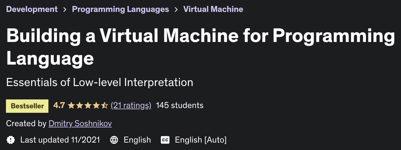 Building a Virtual Machine for Programming Language