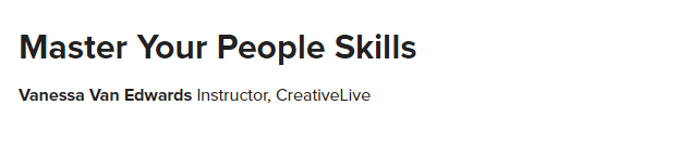 Master Your People Skills