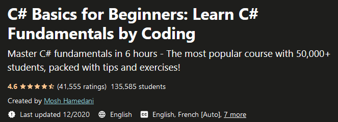 C# Basics for Beginners: Learn C# Fundamentals by Coding