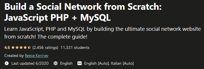 Build a Social Network from Scratch: JavaScript PHP + MySQL