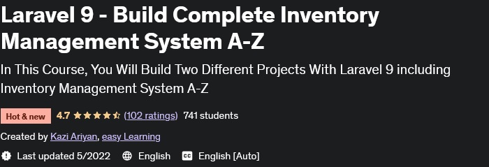 Laravel 9 - Build Complete Inventory Management System AZ