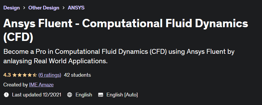 Ansys Fluent - Computational Fluid Dynamics (CFD)