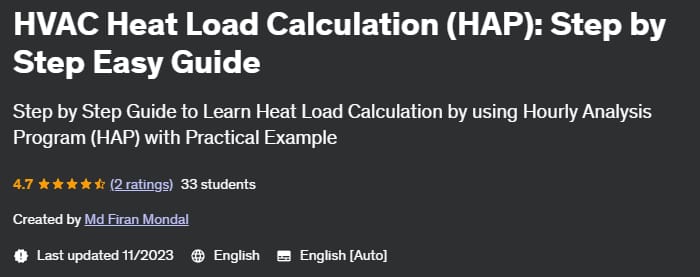 HVAC Heat Load Calculation (HAP)_ Step by Step Easy Guide